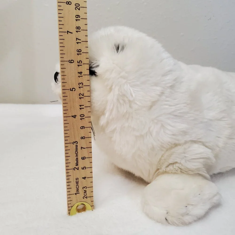 White Plush Seal Stuffed Animal By Douglas